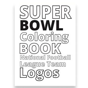 Super bowl coloring book amazing american football coloring book every team logos inside premium football coloring book for kids miller frankie books