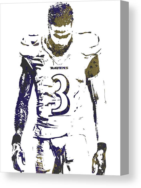 Odell beckham jr baltimore ravens pixel art canvas print canvas art by joe hamilton