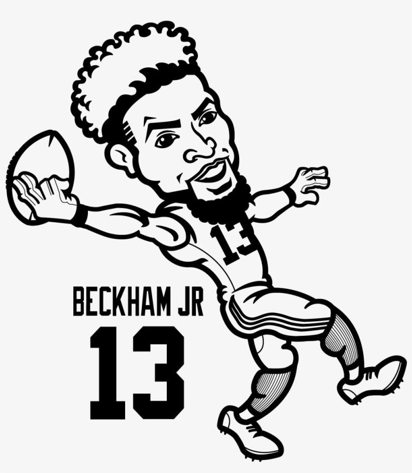 Odell beckham jr coloring sheets by michael