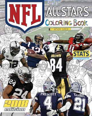 Nfl all stars the ultimate football coloring stats and activity book for adults and kids by anthony curcio