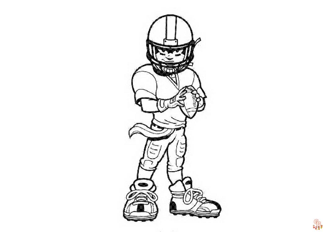 Enjoy coloring nfl pages with