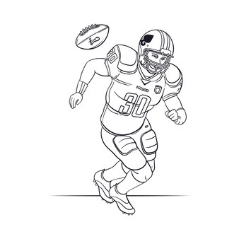 Page american football coloring images