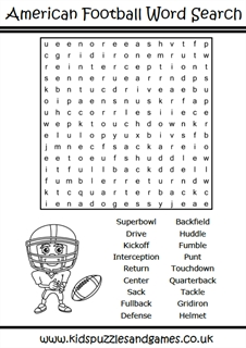 Nfl team word search