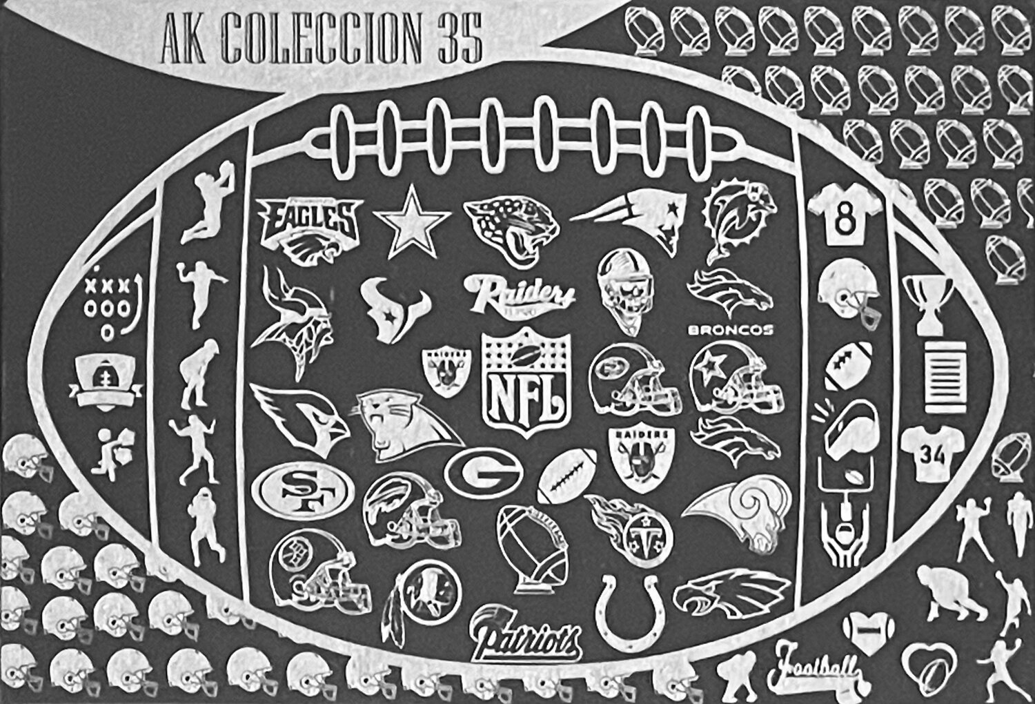 Football teams stamping plates â glitterati