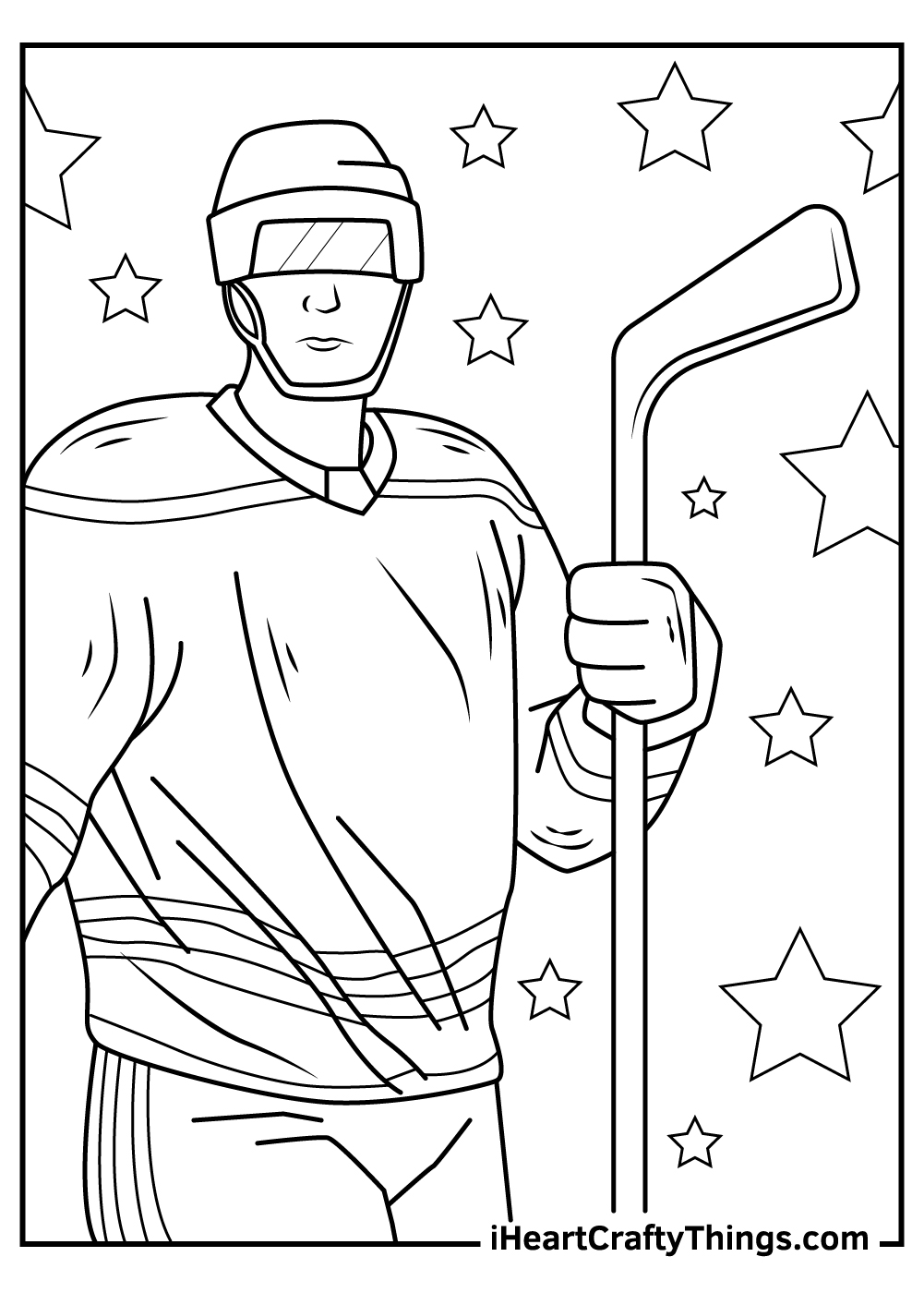 Nhl coloring pages for kids printable free download