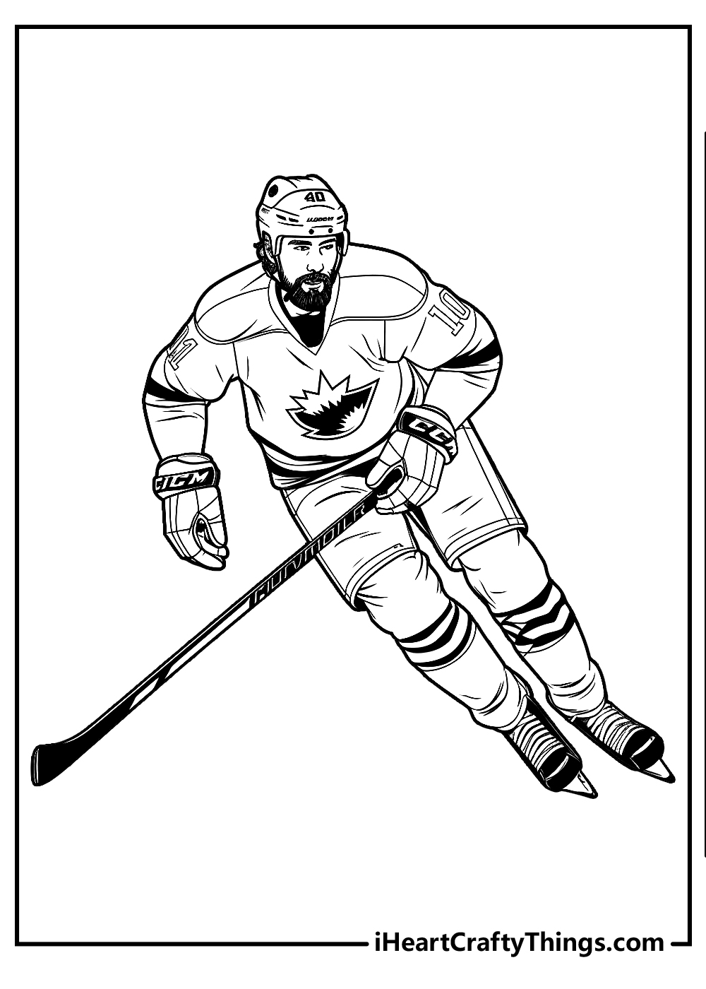 Nhl coloring pages free printables