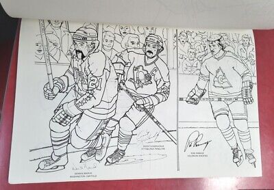 Nhl coloring book very nice cond complete no coloring gretzky lafleur