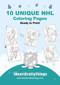 Nhl coloring pages â i heart crafty things