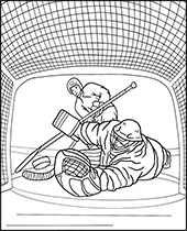 Nhl logo coloring page to print