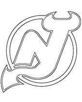 Nhl logo coloring page to print