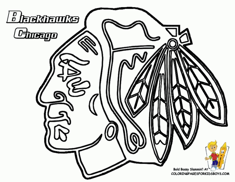 Nhl logo colorg page for kids