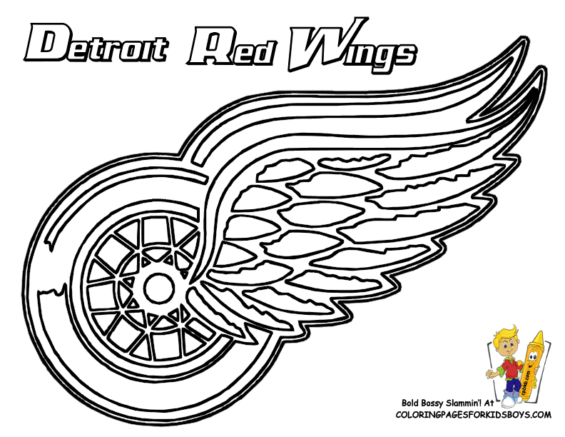 Hockey logo coloring pages