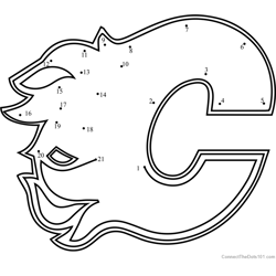 Hockey connect the dots printable worksheets