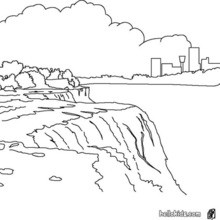 Niagara falls coloring pages