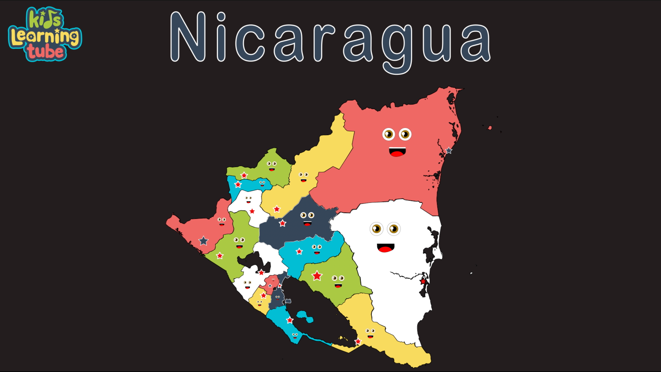 Nicaragua coloring sheet â kids learning tube