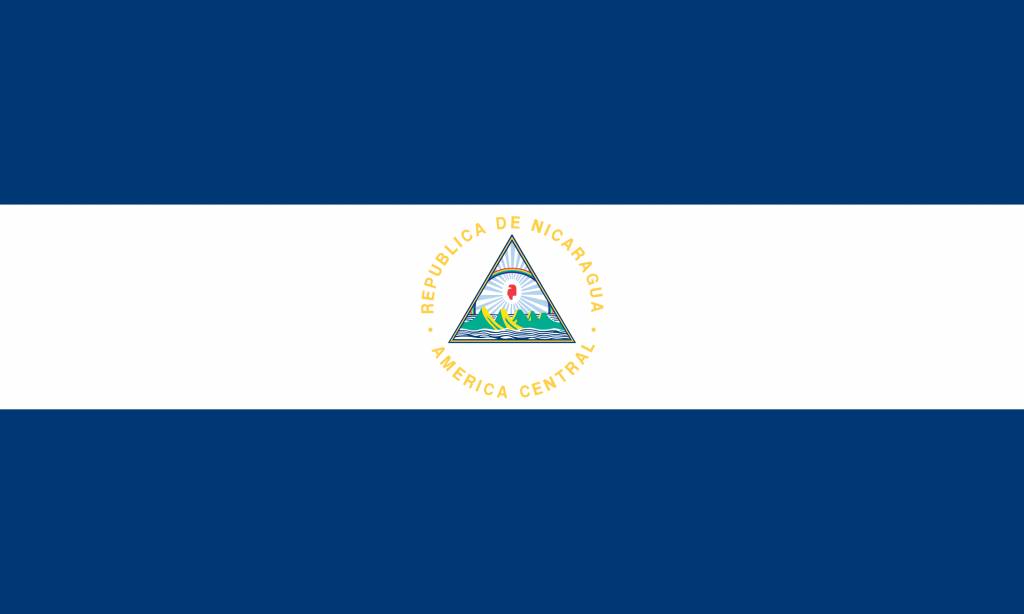 Nicaragua flag coloring