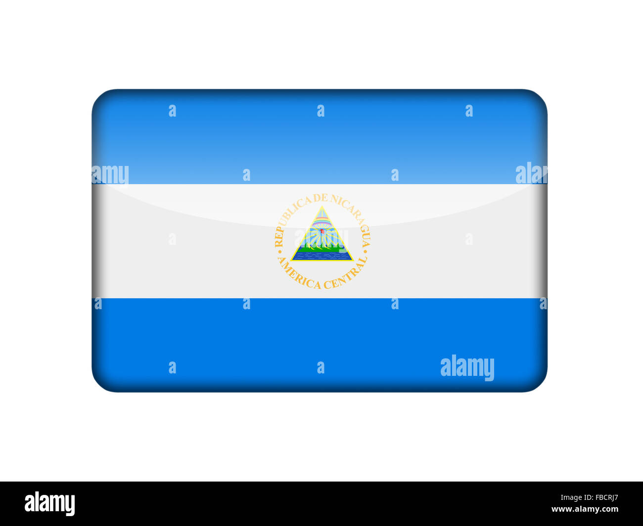 The nicaragua flag stock photo