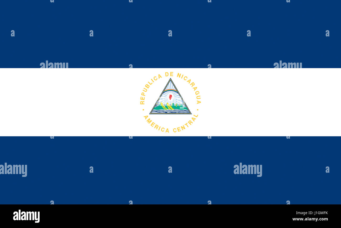 Nicaraguan flag hi