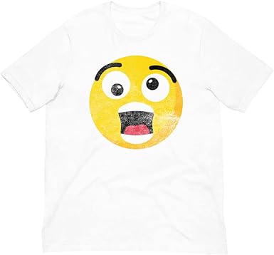 Ugly emoji tee distressed emoticon graphic tee shirt bella canvas unisex short sleeve t