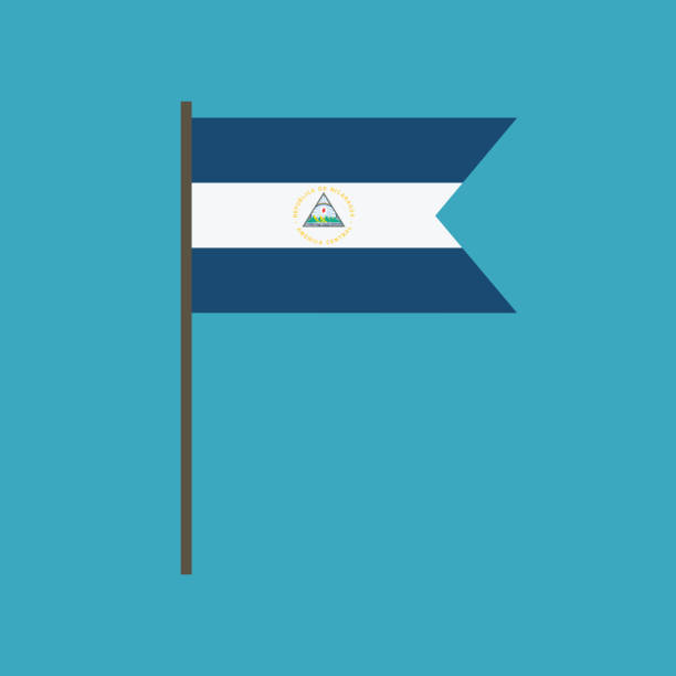 Nicaragua flag cartoon stock photos pictures royalty