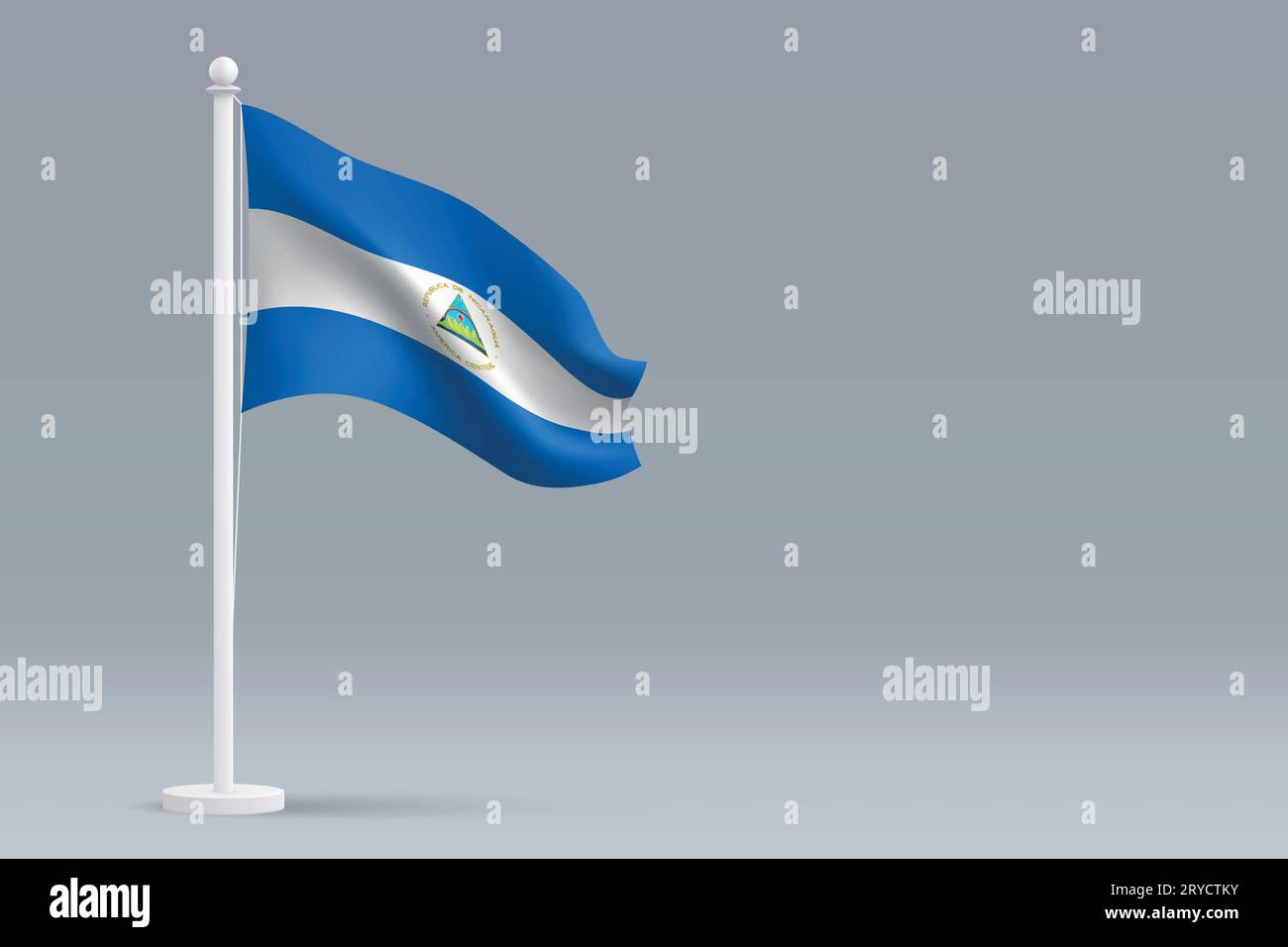 Nicaragua national flag stock vector images