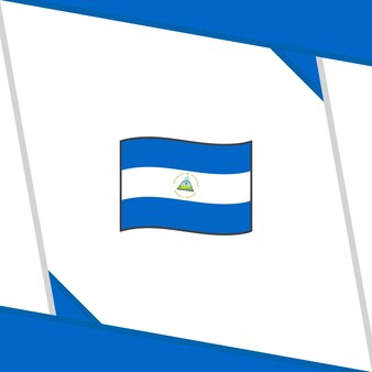 Page nicaragua flag with map images