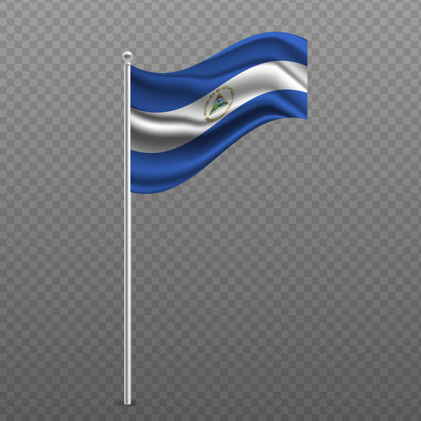 Nicaragua flag free stock vectors