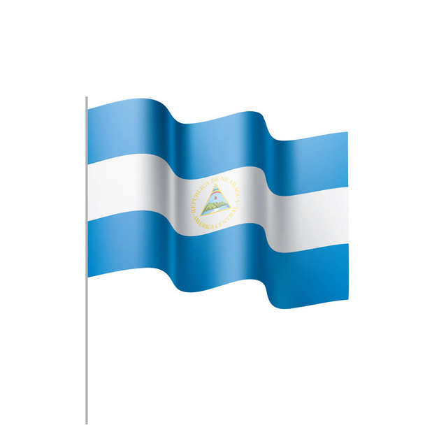 Nicaragua flag free stock vectors