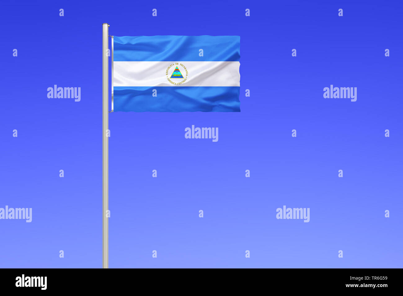 Flag of nicaragua hi