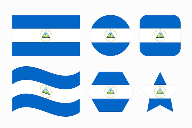 Premium vector nicaragua flag simple illustration for independence day or election