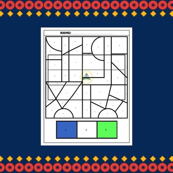 Nicaragua flag color by number coloring page