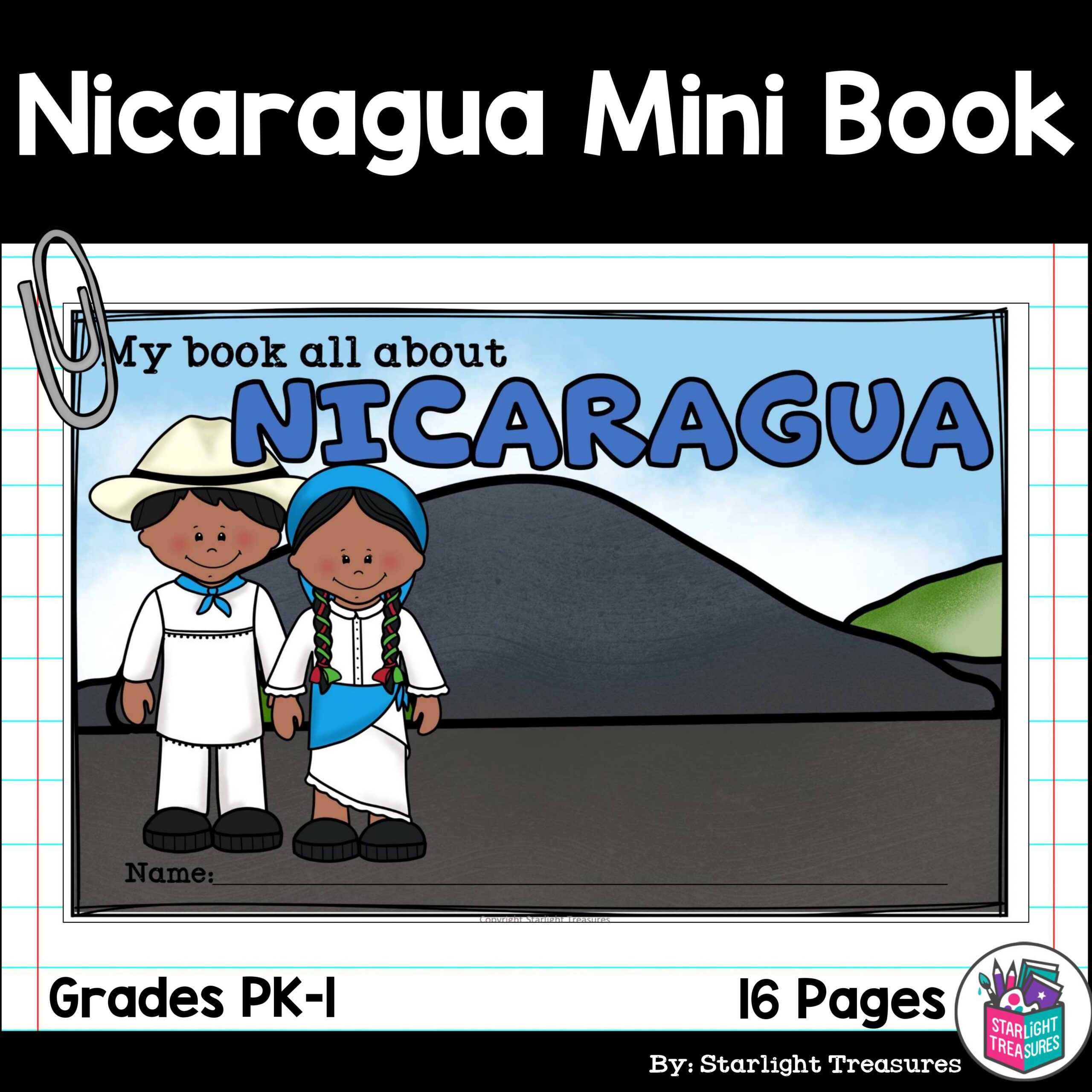 Nicaragua mini book for early readers