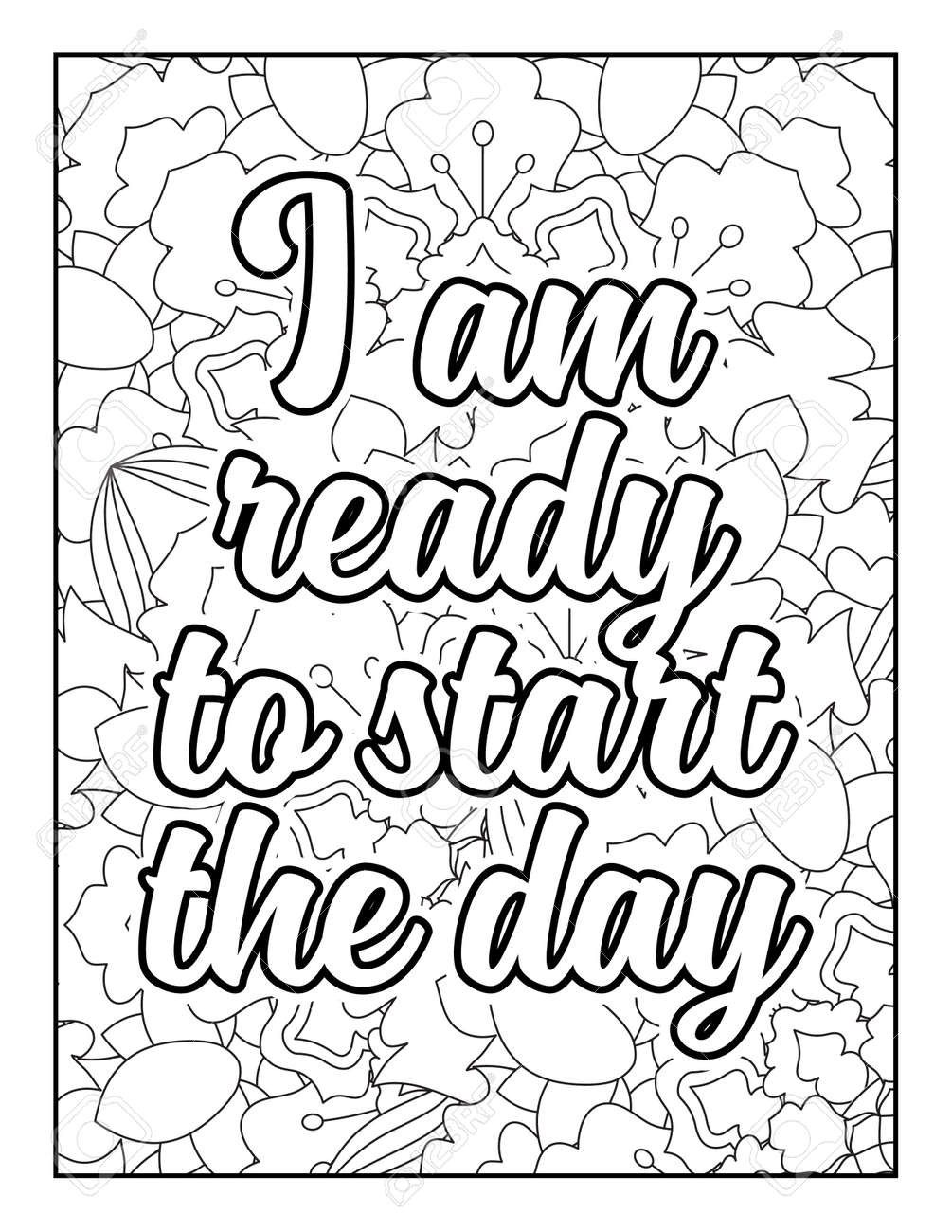 Motivational quotes coloring page inspirational quotes coloring page affirmative quotes coloring page positive quotes coloring page good vibes swear word coloring page motivational typography royalty free svg cliparts vectors and stock
