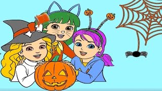 Nick jr halloween coloring book with paw patrol blaze bubble guppies and more