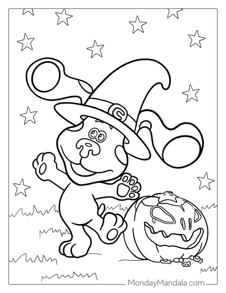 Blues clues coloring pages free pdf printables