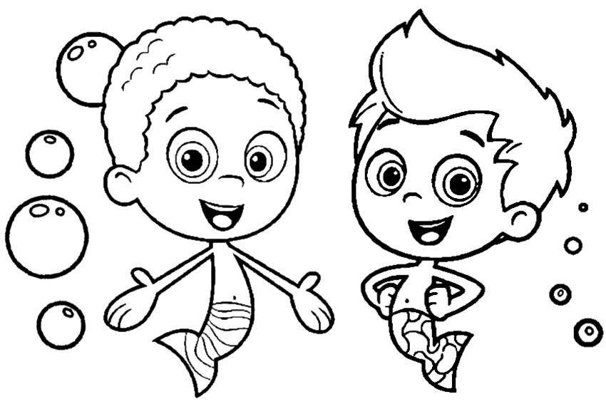 Coloring pages bubble guppies coloring pages