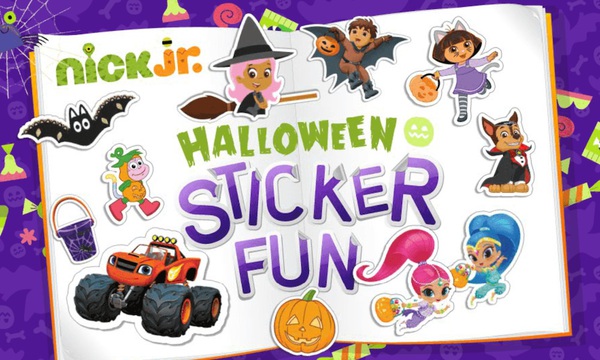 Nick jr halloween sticker fun