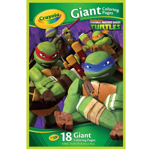 Crayola giant coloring pages teenage mutant ninja turtles