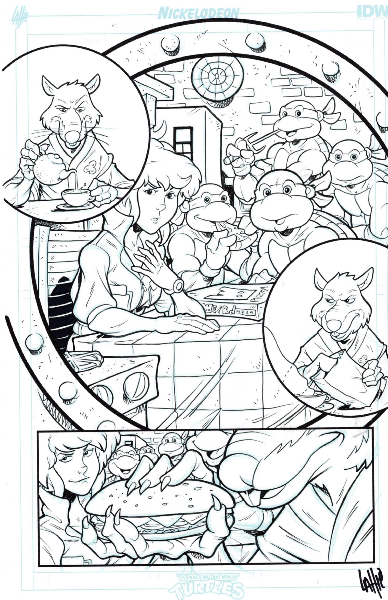 Tmnt saturday morning adventures issue last page in jason richardsons teenage mutant ninja turtles ic art gallery room