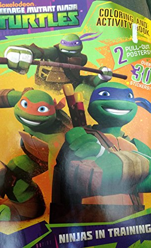Nickelodeon teenage mutant ninja turtles coloring activity book with over suckers pull