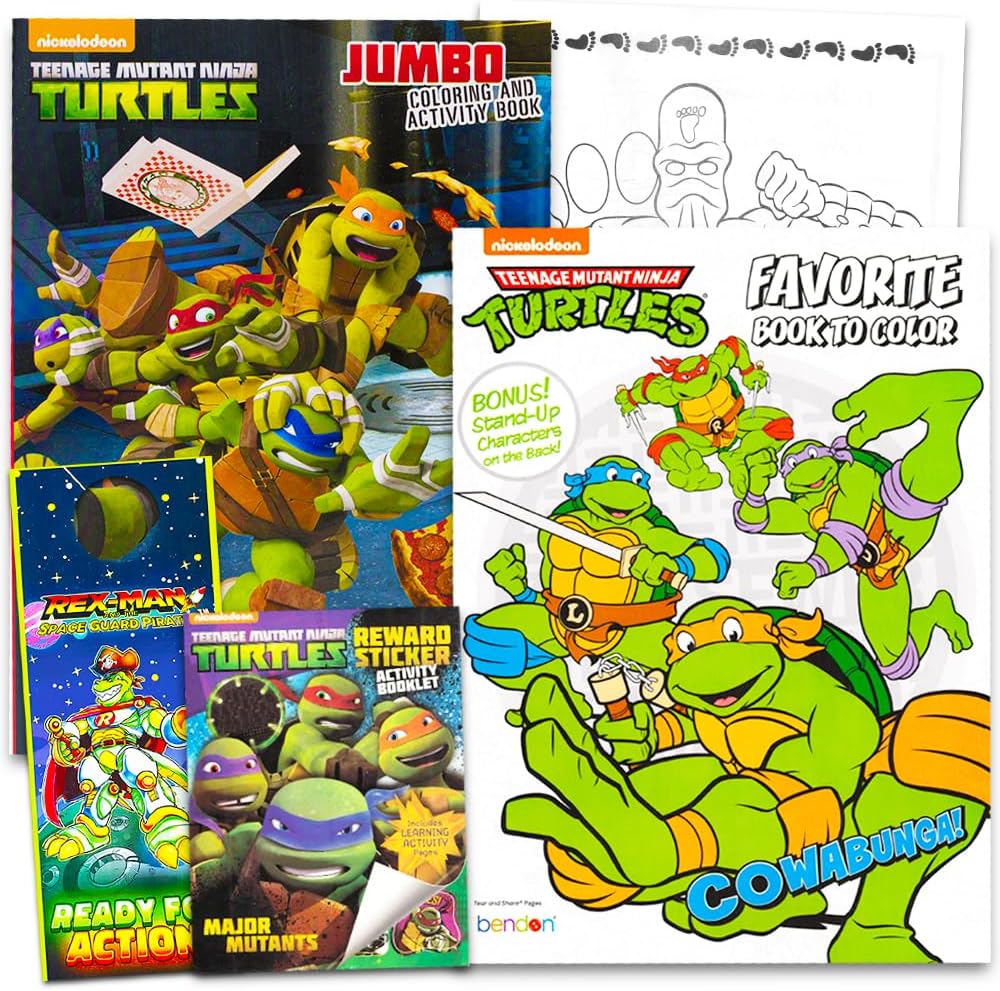 Teenage mutant ninja turtles coloring and activity