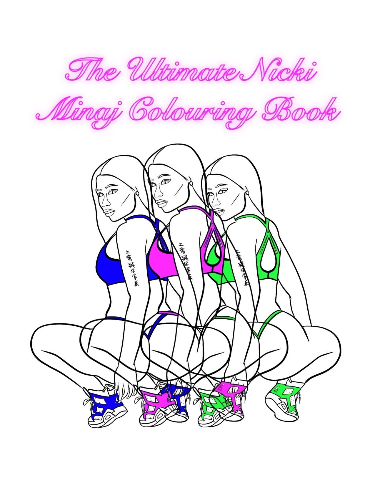 Nicki minaj colouring pages download now