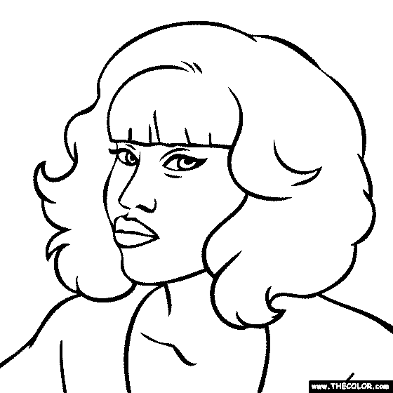 Hip hop rap star online coloring pages