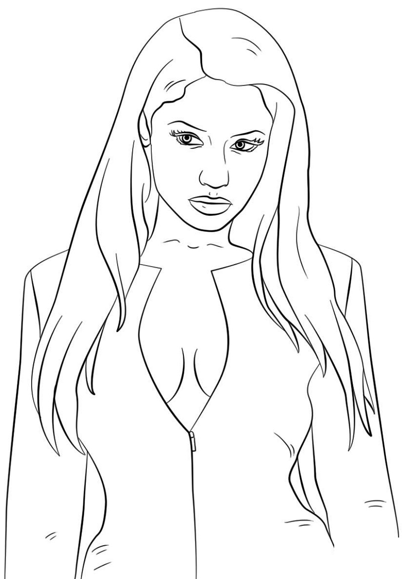 Nicki minaj coloring pages for free educative printable nicki minaj coloring pages nicki minaj drawing