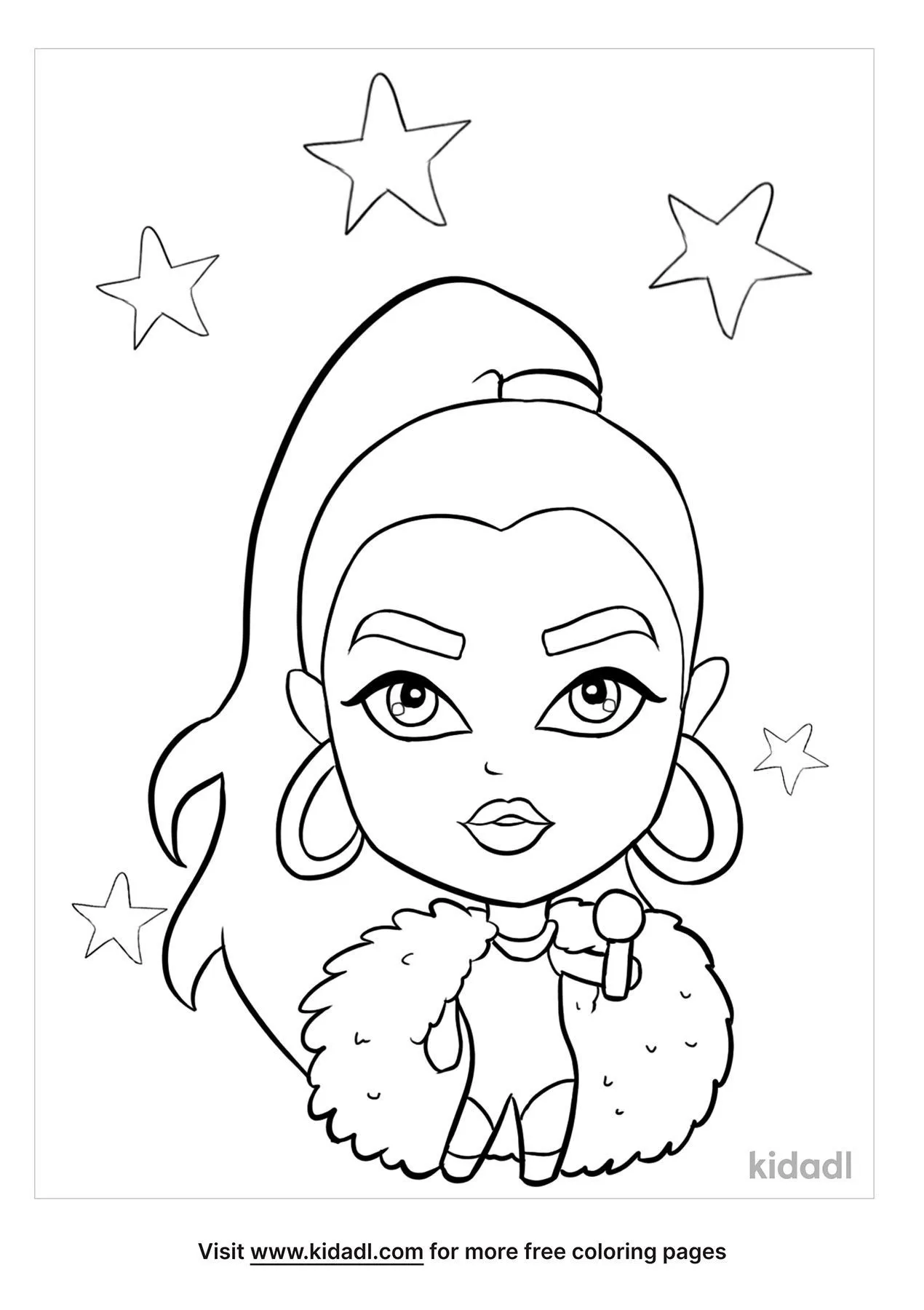 Free nicki minaj coloring page coloring page printables