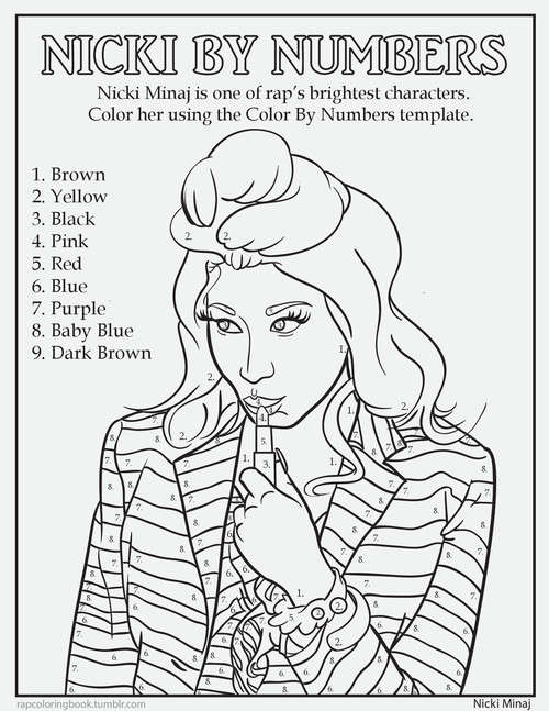 Hip hop cartoon blogs rap coloring book