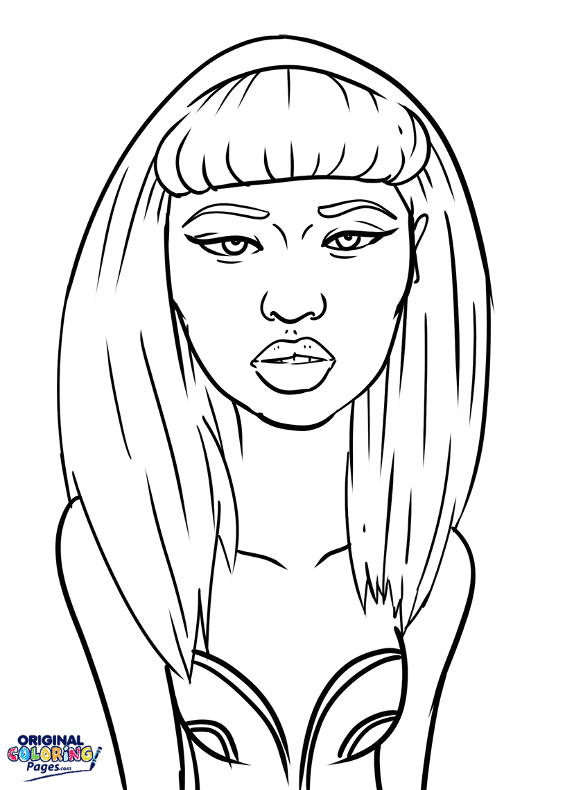 Nicki minaj coloring page