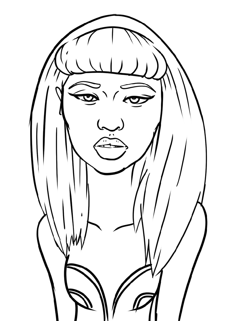 Nicki minaj coloring pages k worksheets nicki minaj coloring pages snake coloring pages