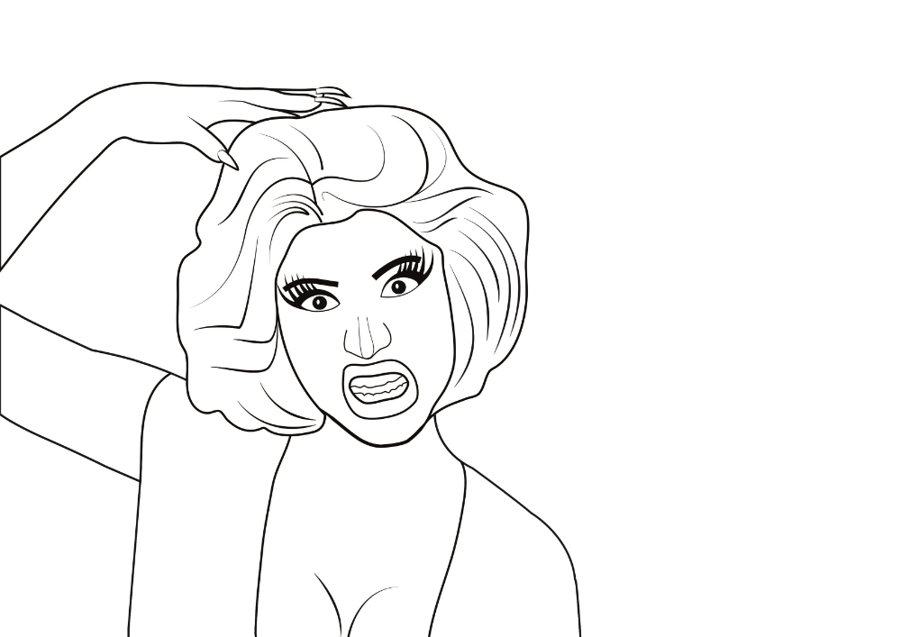 Nicki minaj coloring pages k worksheets coloring pages superhero coloring halloween coloring pages