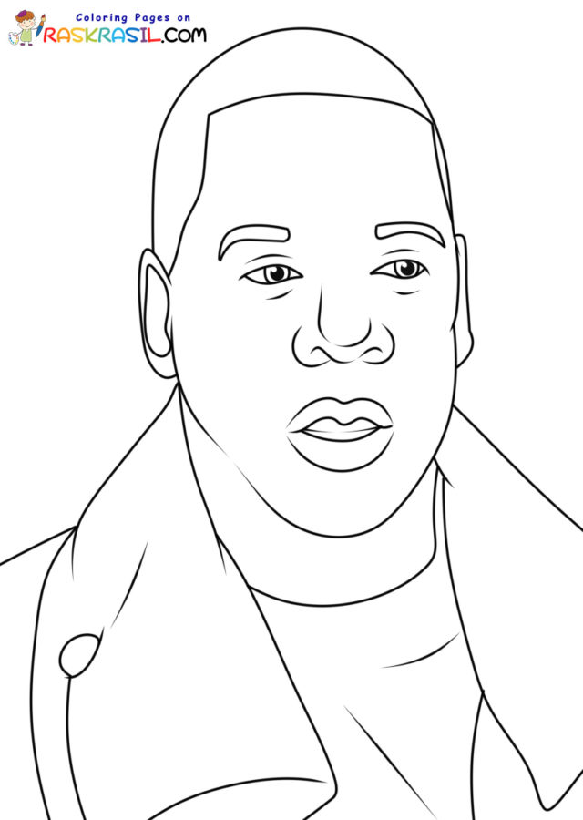Rapper coloring pages